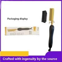 Vente Chaude Peigne Lisseur Cheveux Haute Température Électrique Brosse Chauffante Lissante