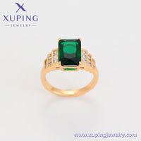 X000702966 Joyería Xuping, Anillo de Moda Elegante y Ecológico de Cobre con Piedras Preciosas para Mujer, Anillo Sencillo y Económico para Boda