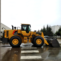 Wheel Loader Mini 5 Ton Efisiensi Tinggi Buatan Cina FL956H-v dengan Gearbox Planetary dan Bucket Batu