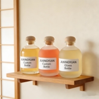 Bouteille de liqueur en verre givré vert prune Greengage personnalisée 250ml 500ml 750ml 1000ml – Bouteille de vin de prune légère et légèrement alcoolisée