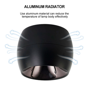 Haute qualité 7w hôtel rond monté en surface commercial moderne haute transmittance CoB cource led downlight - Product Image 4