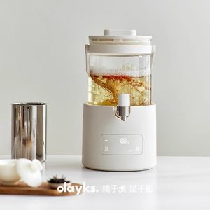 Tetera de hierbas Olayks de 2.8L con jarra de vidrio y boquilla para preparar infusiones de flores y hierbas - Product Image 1