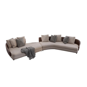 Ashleyy Furniture Suppliers Foshan - Sofá Seccional de Tres Plazas de Cuero Genuino Reclinable Moderno y Personalizable para Apartamento o Villa - Product Image 5