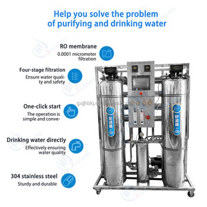 Équipement de purification d'eau commercial de 0,5 tonne par heure, système de filtration, machine de 1000 l/h, osmose inverse automatique - Product Image 5