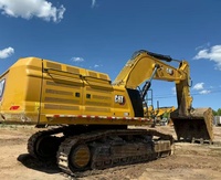 Excavatrice hydraulique Caterpillar 395 d'occasion à bras super long, configuration d'origine du fabricant, bras allongé pour dragage profond