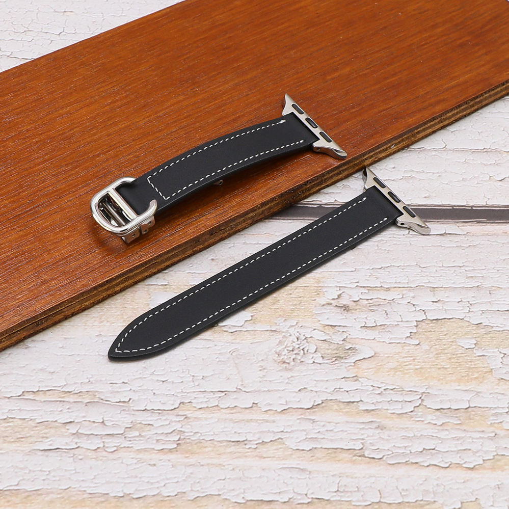 Black with white line