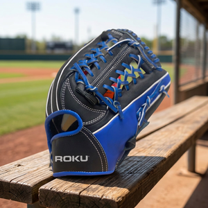 Gants de baseball et de softball personnalisés pour jeunes et adultes, fabrication OEM, cuir souple, design personnalisé, haute qualité, marque Roku - Product Image 3