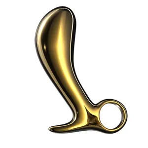 SEVANDA Anal Toys Woodpecker Medical Grade 316 Stainless Steel Plated with Genuine Gold G-point Massage Butt Plug Sex Toy Adult