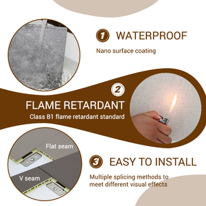 Tấm Trần Ốp Tường Nội Thất Biệt Thự Tấm Tường Nhiều Lớp WPC Chống Nước Cho Phòng Tắm - Product Image 5