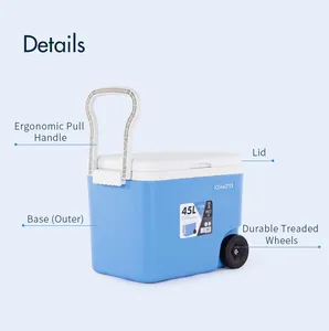 IceMaster Outdoor Camping Picnic Food Fresh Ice Cooler 7L 14L 26L 45L Portable PP Insulated Cooler Box