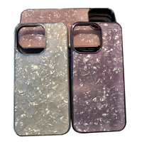Étui de téléphone antichoc en perles électro-plaquées pour 16 15 14 13 Pro Max, étui de protection en TPU PC irisé