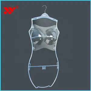 Прозрачная пластиковая недорогая Прочная вешалка для тела с грудью