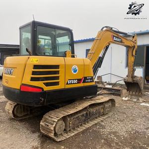 Excavadora de cadenas usada Komatsu 55, de segunda mano, marca original japonesa, excavadora de cadenas pequeña de 5.5 toneladas - Product Image 1