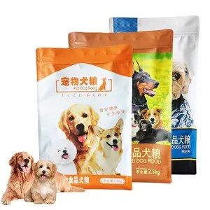 Directo de fábrica, sello de ocho lados, punto 1.5KG2.5KG, comida para perros, impermeable, autosellado, bolsa de envasado de alimentación al vacío