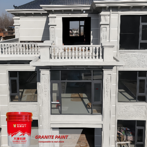 Revêtement liquide acrylique à base d'eau Wufushan pour murs extérieurs de bâtiments (effet granit) Application par pulvérisation - Product Image 3