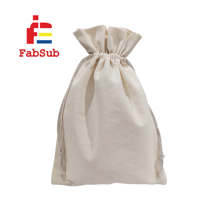 2021 печать подарочные сумки Сублимация 6 унций полиэстер хлопок мини сумки Calico рождественские на шнурке сумки