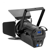 Projecteur LED Fresnel électronique 200W à zoom, angle de faisceau réglable, contrôle DMX512, châssis en aluminium, idéal pour studio et studio de danse