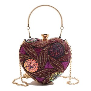 Cross-Border Women's Acrylic Trapeze Dinner <b>Bags</b> New Style Fashionable <b>Sequin</b> Handbag Trendy Chain Locking Buckle <b>Bag</b> Tanjing - Product Image 5