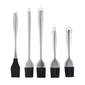 Pinceau à pâtisserie en acier inoxydable résistant aux hautes températures - Passe au lave-vaisselle et au four - Outils de cuisson écologiques de qualité supérieure - Product Image 3