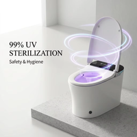 Toilette intelligente de luxe avec écran numérique HD et séchoir à air chaud, toilette bidet certifiée CE pour salle de bain moderne, ODM/OEM disponible