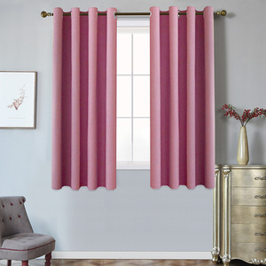 Hiện Đại Giá Rẻ Đơn Giản Thiết Kế Rắn Dày Màn Rèm Cửa Cho Phòng Khách Rèm Ngắn Nhà Bếp Rèm Bộ - Product Image 3