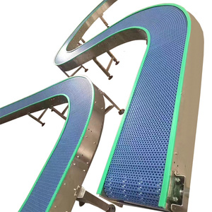 90 độ cong nhựa <span class=keywords><strong>Modular</strong></span> vành đai chuyển hệ thống băng tải cho dây chuyền lắp ráp - Product Image 2