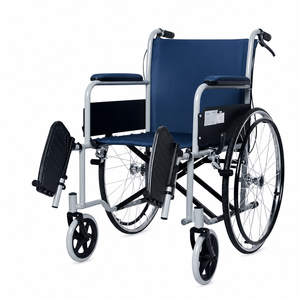 Silla de Ruedas Manual con Reposabrazos Acolchados, Manijas de Empuje y Reposapiés <span class=keywords><strong>para</strong></span> Movilidad Diaria y Apoyo de Seguridad <span class=keywords><strong>para</strong></span> Personas Mayores - Product Image 3
