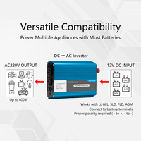 Convertisseur de puissance Pretiosus Inverter 400w à onde sinusoïdale modifiée 12/24V vers 110/220V Convertisseurs de tension multiples DC vers AC