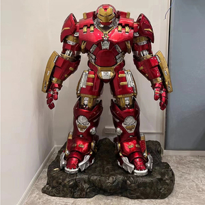 Phim hình cuộc sống Kích thước sắt người đàn ông bức tượng siêu anh hùng sợi thủy tinh MK50 sắt người đàn ông điêu khắc - Product Image 5