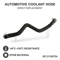 Tuyau supérieur de radiateur en EPDM, référence OE 31338754, compatible V40 13-19 2.0T, remplacement direct OEM, tuyau d'eau de refroidissement résistant à haute pression