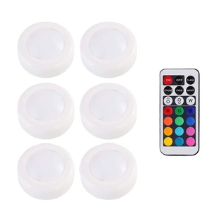 <span class=keywords><strong>Luces</strong></span> de disco con control remoto, luz LED de empuje con pilas, inalámbrica, 13 colores <span class=keywords><strong>RGB</strong></span> <span class=keywords><strong>para</strong></span> armario, pared del dormitorio debajo del armario - Product Image 1