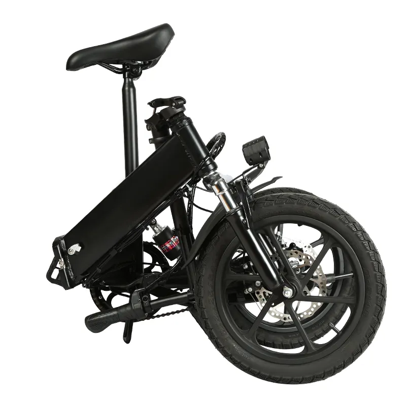 便利で迅速な折りたたみ式電動自転車便利な小型輸送用16インチホイール付き特殊バッテリーバイク