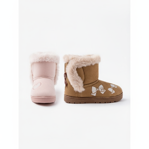Botas de Nieve OZKIZ Estilo Coreano con Corazón Brillante para Niños de 2 a 7 Años, Venta al Por Mayor de Moda Infantil - Product Image 2