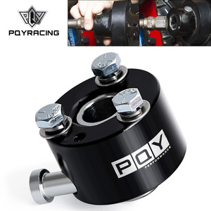 POYRACING พวงมาลัยแบบถอดเร็ว ฮับ 3 โบลท์ อะแดปเตอร์อะลูมิเนียมสำหรับรถแข่งขนาด 3/4 นิ้ว - Product Image 1