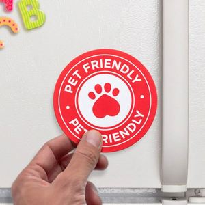 Aimant de réfrigérateur découpé sur mesure pour animaux de compagnie, cadeau personnalisé pour les amoureux des chiens et des chats, impression personnalisée occasionnelle, aimant décoratif promotionnel - Product Image 3