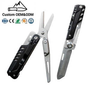 Couteau multi-outils avec ciseaux, couteau pliant Tanto, manche en acier inoxydable, <span class=keywords><strong>outil</strong></span> utilitaire pour le camping en plein air, vente en gros - Product Image 1