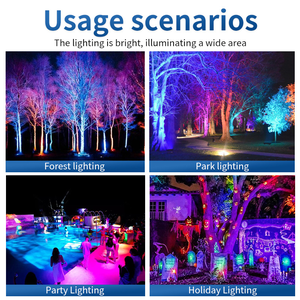 Projecteur LED mural à changement de couleur contrôlé par application - Design moderne, étanche IP66, dimmable pour l'éclairage de fête et de <span class=keywords><strong>scène</strong></span> - Product Image 5