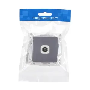 Componente di collegamento per presa TV 1 va, colore argento, compatibile con sistemi tedeschi e francesi, ideale per installazioni - Product Image 2