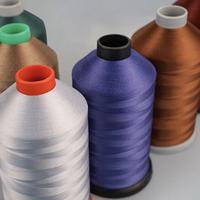 Fil à coudre en polyester haute ténacité 75D/2 150D/3 210D/2 multicolore pour machine OEM