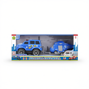 Clutch Emergency Team 1:20 Scale <b>Police</b> <b>Car</b> And Helicopter Set <b>For</b> <b>Kids</b> Role Play Toys - Product Image 2