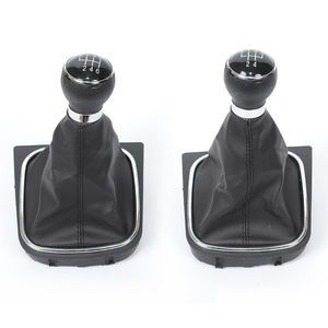 Leather <b>Shift</b> <b>Knob</b> Dust Cover 5 6 Speed For Volkswagen Golf 6 Jetta Manual Transmission - Product Image 1