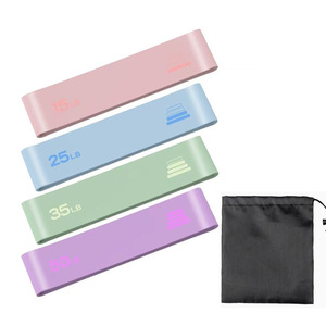 Silicone Resistance Band 15 25 35 50 Lb For Glute Training Squats Hip Opening Leg Shaping Women Fitness Exercise Bands - Product Image 4