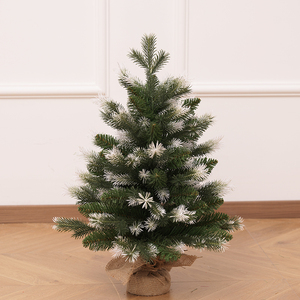 New Arrival Two-Tone PE <b>Tabletop</b> Christmas <b>Tree</b>, Xmas Decoration for Living Room & Bedroom - Product Image 2