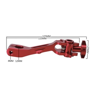 Palanca de Freno para Motocicleta Compatible con <span class=keywords><strong>Yamaha</strong></span> KB KB-1564, Aleación de Aluminio, Estrella de Cinco Puntas, Brazo Oscilante Trasero, Estilo Universal - Product Image 5