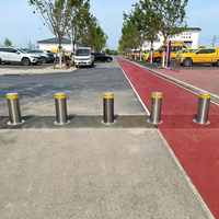 Bollard Anti-Berat Tahan Lama dari Baja Tahan Karat dengan Aktuator Hidrolik, Reflektif, Kelas Teknisi, Perlindungan IP68, Ketahanan Benturan M65