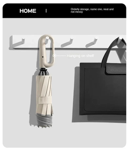 Wholesale High Quality Fully <b>Automatic</b> Buckle <b>Umbrella</b> Rain or Shine Anti-UV Folding Sunshade for Men and Women - Product Image 5