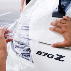 Rouleau de film protecteur auto-adhésif transparent brillant en PE de 4 mil, 36 po x 100 pi, pour protection automobile contre les chocs et les rayures - Product Image 5