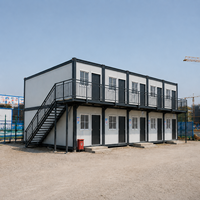Casa Container Smontabile a Pannelli Sandwich da 14 mq a Installazione Rapida, Ufficio per Cantiere Edile, Certificata ISO, Fornitura per Progetti