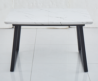Table à manger extensible en bois massif avec plateau en verre, design minimaliste moderne, mobilier de maison de haute qualité