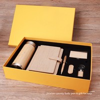 Ensemble cadeau en bambou de style chinois, souvenir d'entreprise pour les mariages, les anniversaires, les remises de diplômes, les fêtes de déménagement